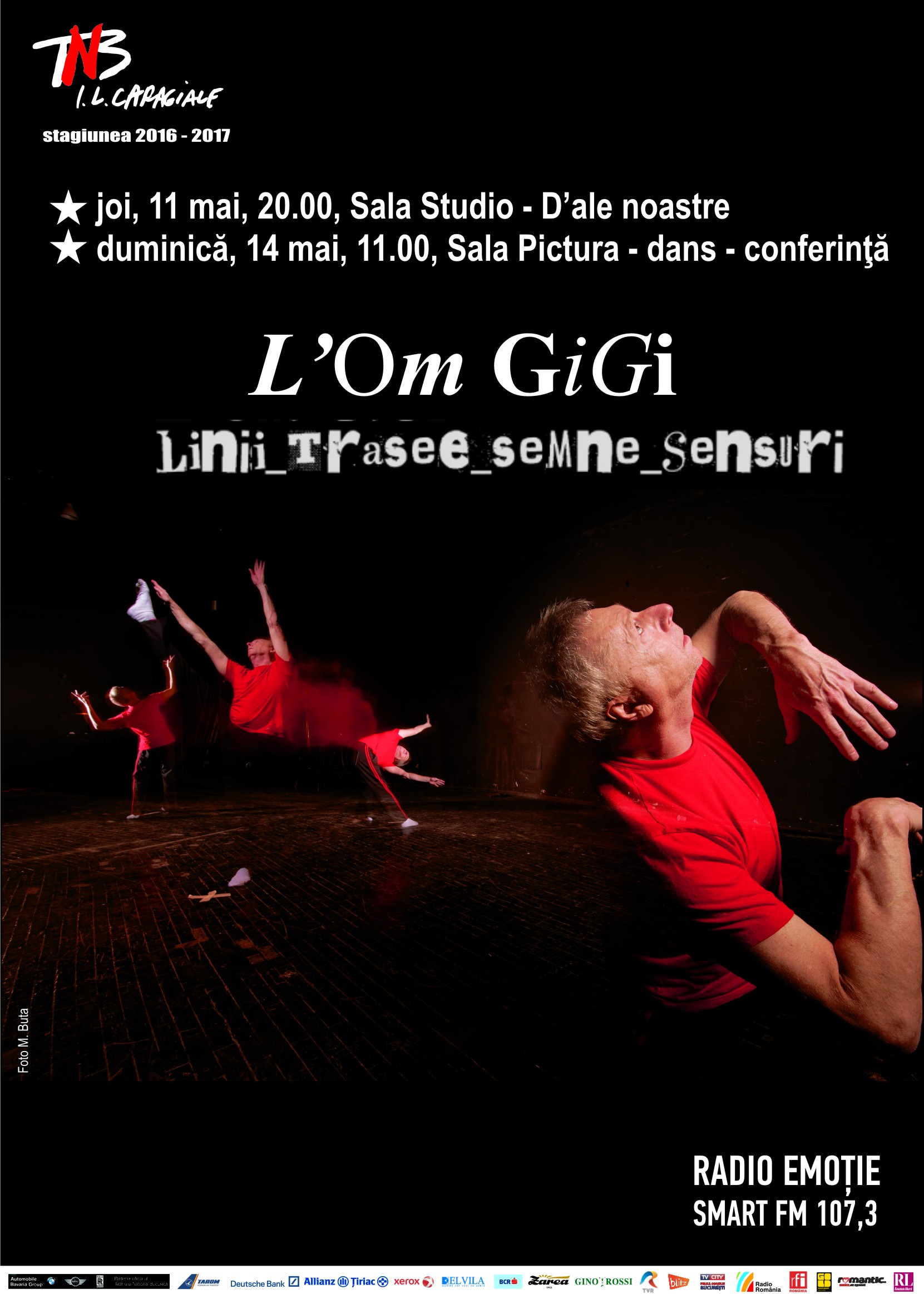 L’Om GiGi – marele artist Gigi Căciuleanu, aniversat de  Teatrul Național “I.L. Caragiale” București