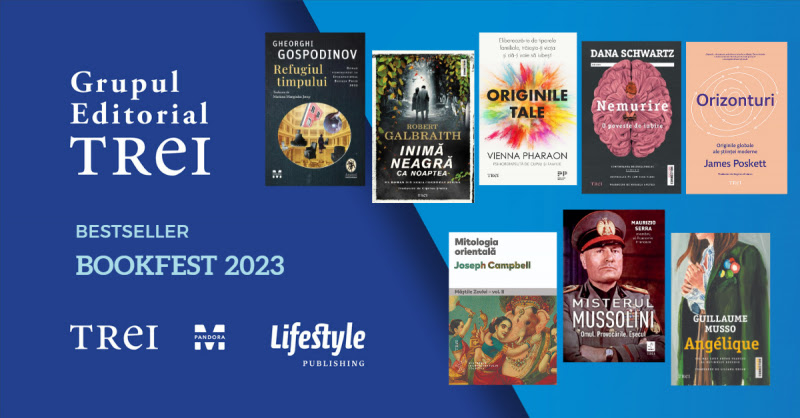 Top vânzări Grupul Editorial Trei la Bookfest 2023