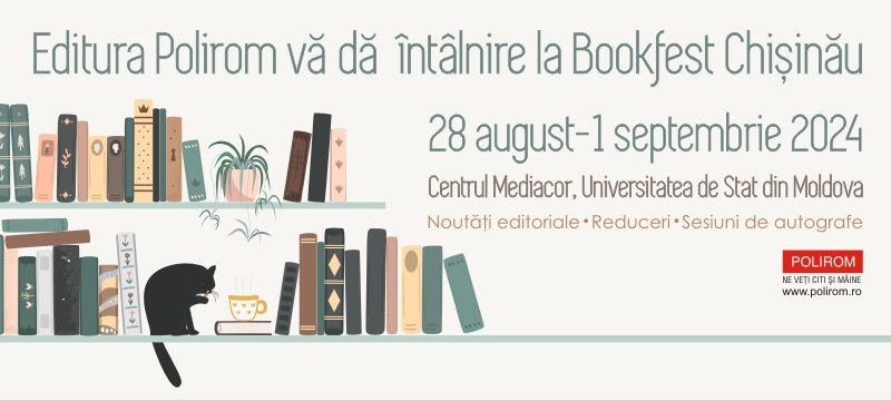 Evenimente Polirom la Bookfest Chișinău 2024